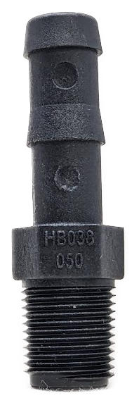 HB038050-TM - COMBINATION NIPPLE 3/8" MALE NPT X 1/2" HOSE BARB