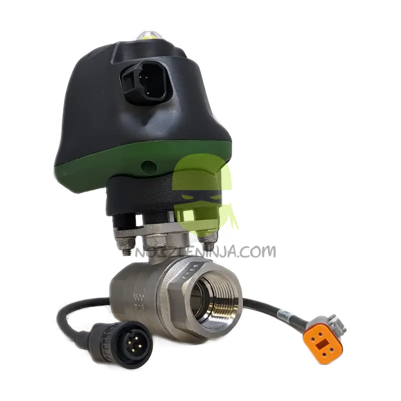 Dura 12V 1’’ ball valve for NH3 control stainless On/Off 1’’ FPT Ports Raven/Conxall Connector Electric Valves