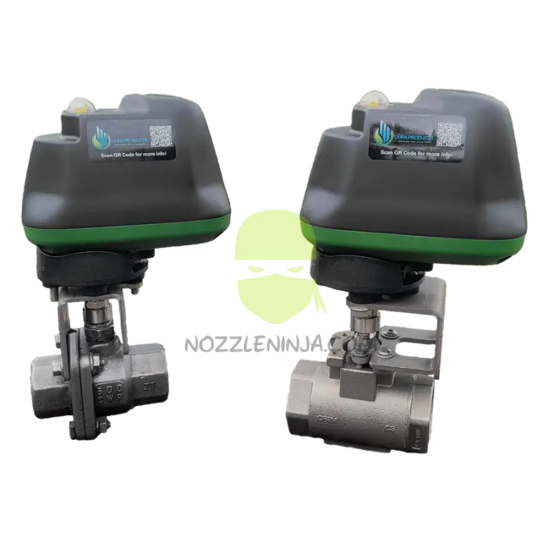 Dura 12V 1’’ ball valve for NH3 control stainless On/Off 1’’ FPT Ports Raven/Conxall Connector Electric Valves