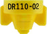 Dr110 Combo-Jet Nozzles By Wilger 0.2Gpm Yellow Nozzle Broadcast