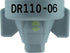 Dr110 Combo-Jet Nozzles By Wilger 0.6Gpm Grey Nozzle Broadcast