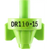 Dr110 Combo-Jet Nozzles By Wilger 1.5Gpm Lime Green Nozzle Broadcast