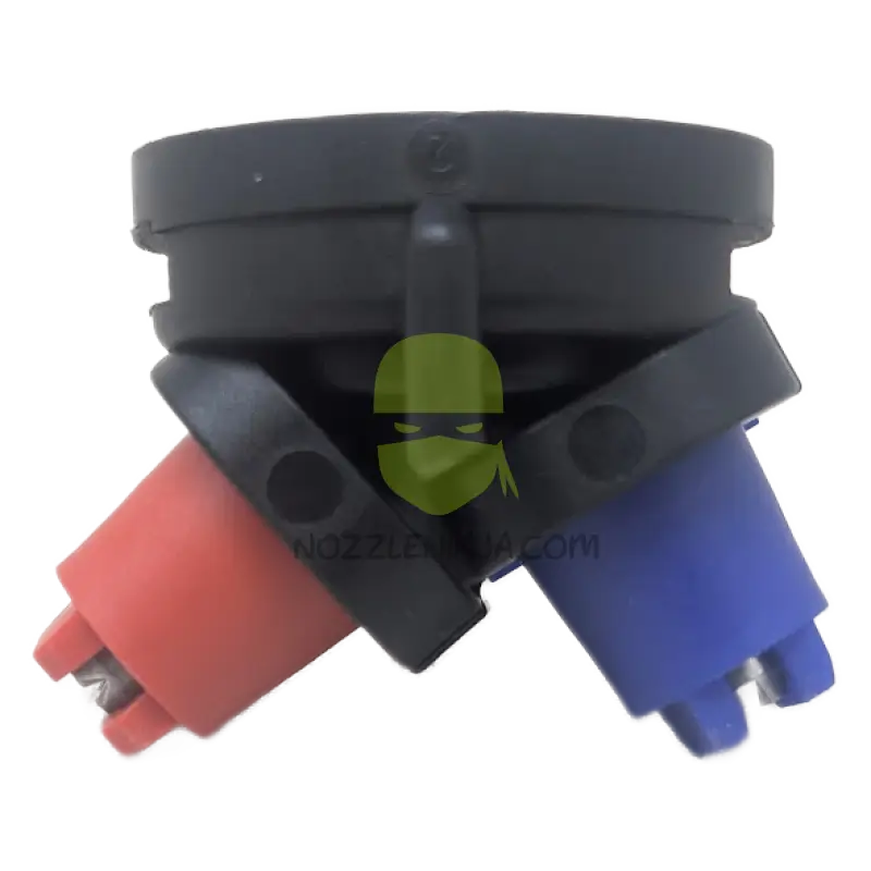 Dual Angle Max 30/50 Wilger Nozzles - DAM110-07 (Non ISO) Blue + Red - Nozzle Broadcast