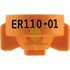 Er110 Combo-Jet Nozzles By Wilger 0.10Gpm Orange Nozzle Broadcast