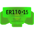 Er110 Combo-Jet Nozzles By Wilger 1.5Gpm Lime Green Nozzle Broadcast