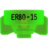 Er80 Combo-Jet Nozzles By Wilger 1.5Gpm Lime Green Nozzle Broadcast