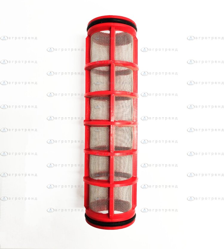 32-Mesh Inox Screen Red Poly Rib For Arag 1.25 and 1.5" T Style Strainer