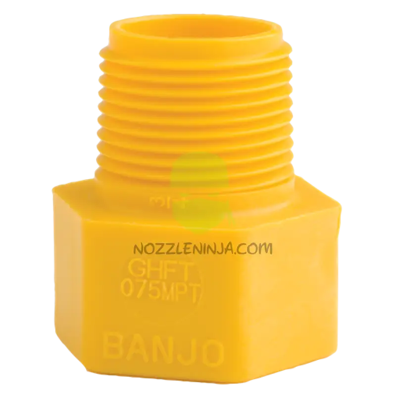 GHFT075MPT 3/4’’ Male NPT X 3/4’’ Female Garden Hose Thread Threaded Fitting