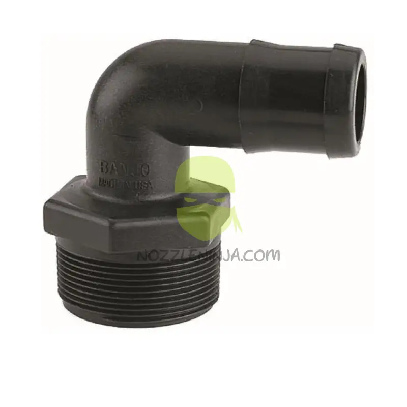 HB025/038-90 1/4’’ MPT x 3/8’’ HB Elbow Threaded Fitting