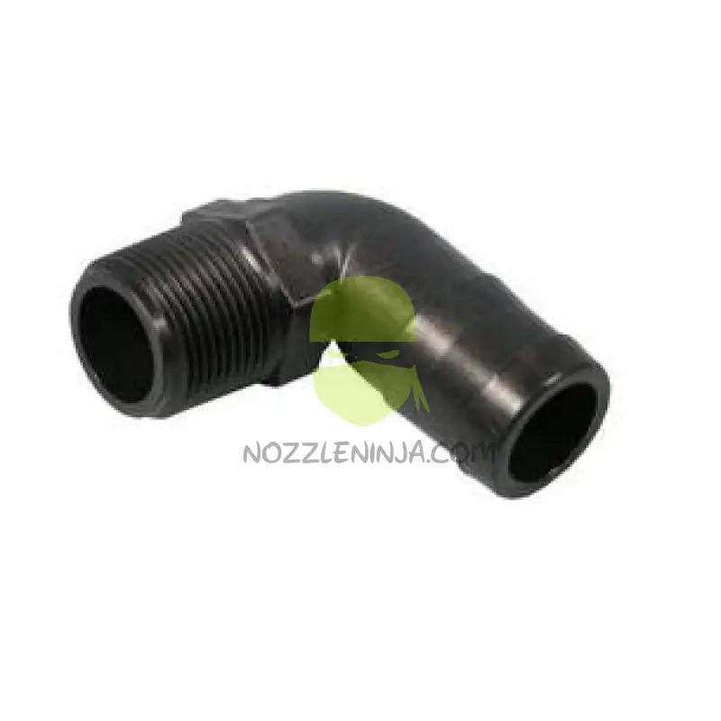 HB100/125-90 1’’ MPT x 1-1/4’’ HB Elbow Poly Threaded Fitting