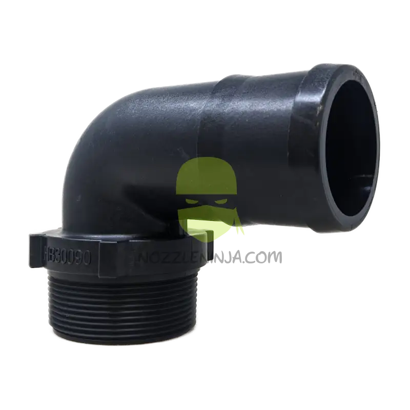 HB30090-TM ELBOW 3’’ MALE NPT X 3’’ HOSE BARB Threaded Fitting