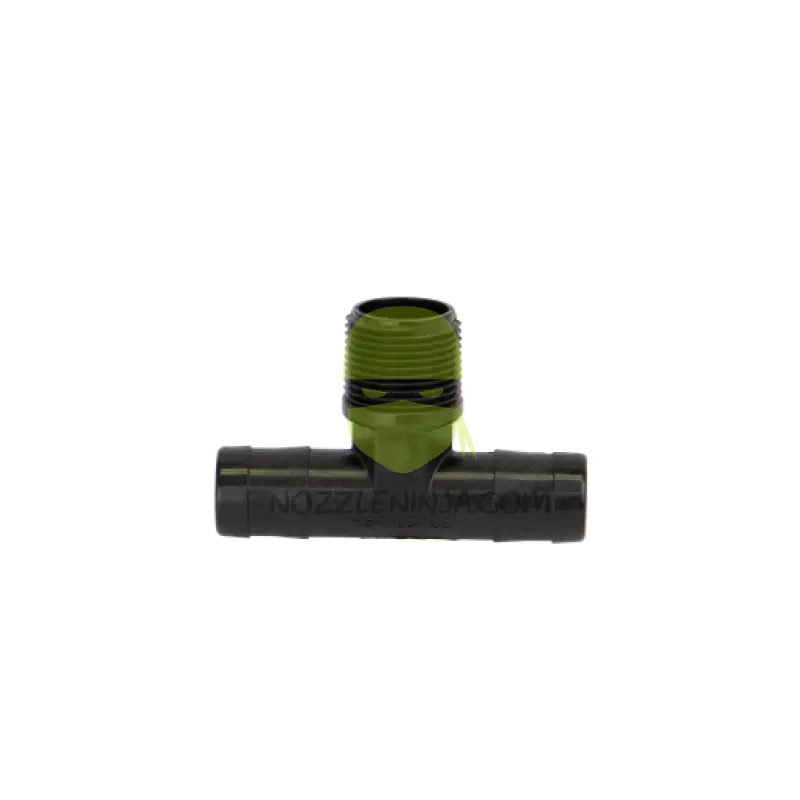 HBT100-100 1’’ Hose Barb Tee to 1’’ MPT Threaded Fitting