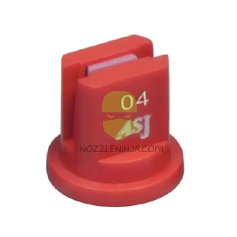 Low Drift Ceramic Asj.04 Gpm Red Nozzle Broadcast