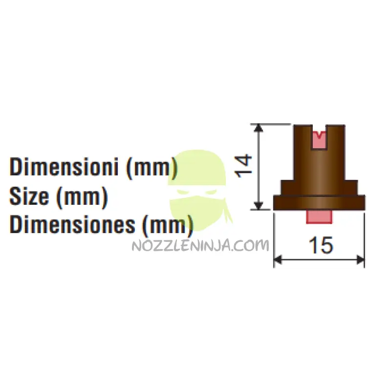 Low Drift Ceramic Asj Nozzle Broadcast