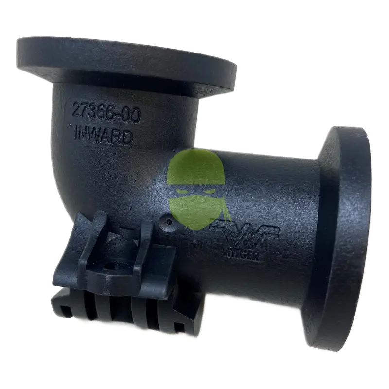 M100 Flanged Elbow With 3/8’’Nozzle Inlet Inward Facing Wilger Nozzle Accessory