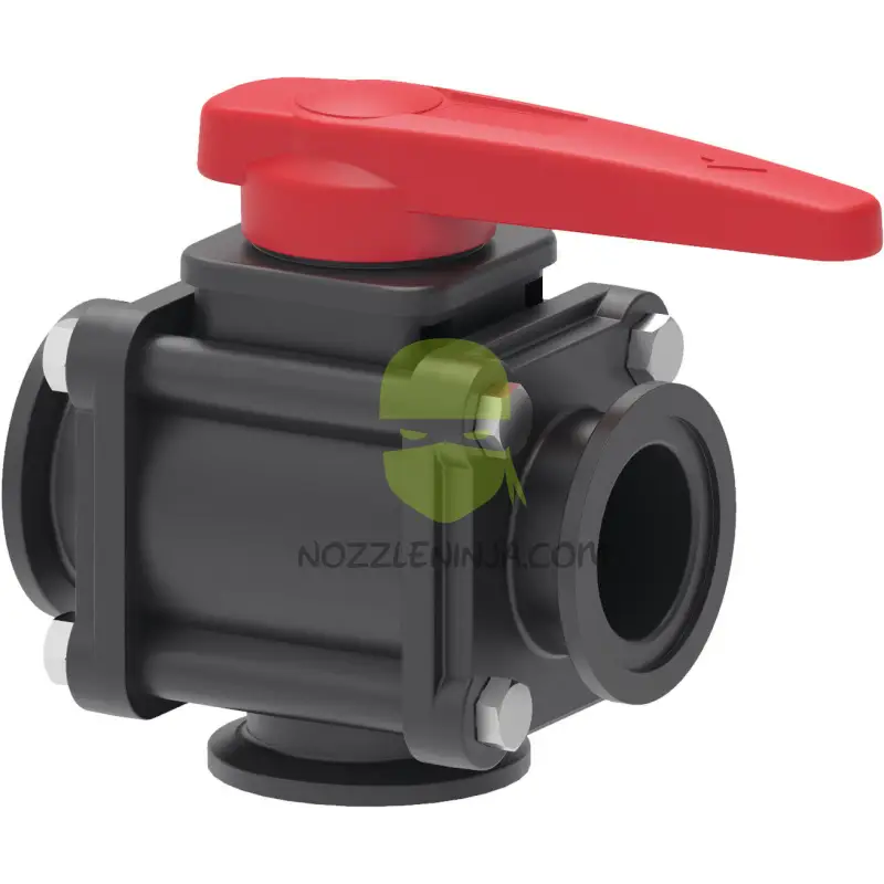 M300 3.0 Inch 3-Way Full Port Bottom Load Bolted Ball Valve On/Off/On Manual Valves Flanged