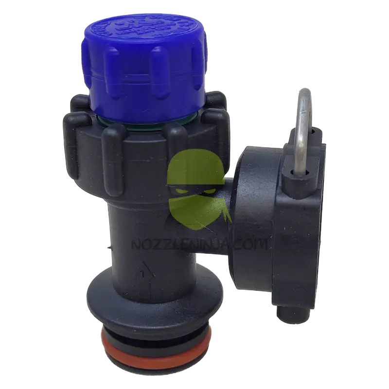 MANUAL ON/OFF CHECK VALVE ASSY- ORS MALE x ORS FEMALE 90° 4psi ORS Manifold System