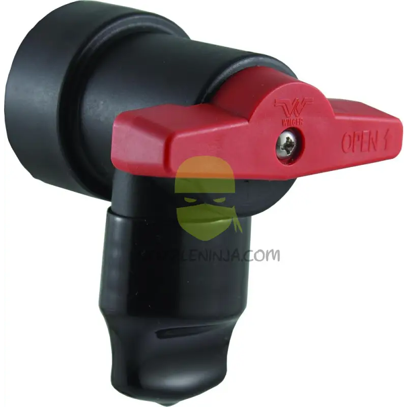 Qn Boom-End Flush Valve - 1’’ Sst Female Thread Viton Seals Long Handle Quick Nut Fitting