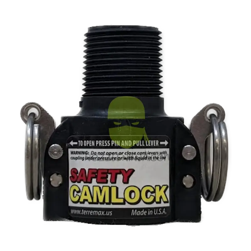 SAF075B-TM SAFETY CAM LOCK (B) 3/4’’ FEMALE COUPLER X 3/4’’ MALE NPT Camlock