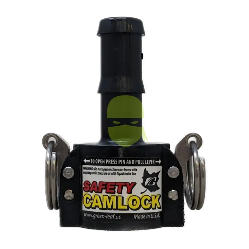 SAF075C-TM SAFETY CAM LOCK (C) 3/4’’ FEMALE COUPLER X 3/4’’ HOSE BARB Camlock