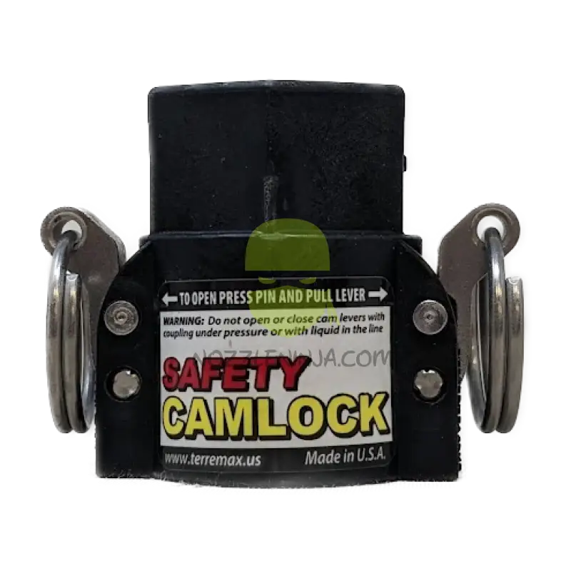 SAF075D-TM SAFETY CAM LOCK (D) 3/4’’ FEMALE COUPLER X 3/4’’ FEMALE NPT Camlock