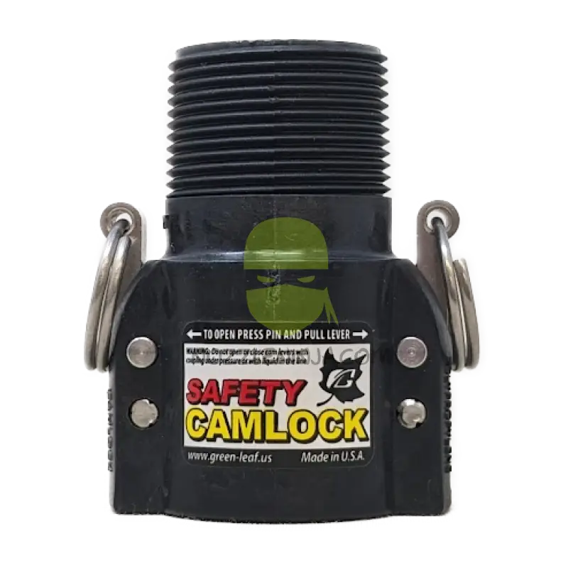 SAF125B-TM SAFETY CAM LOCK (B) 1 ’ FEMALE COUPLER X 1 1/4’’ MALE NPT Camlock