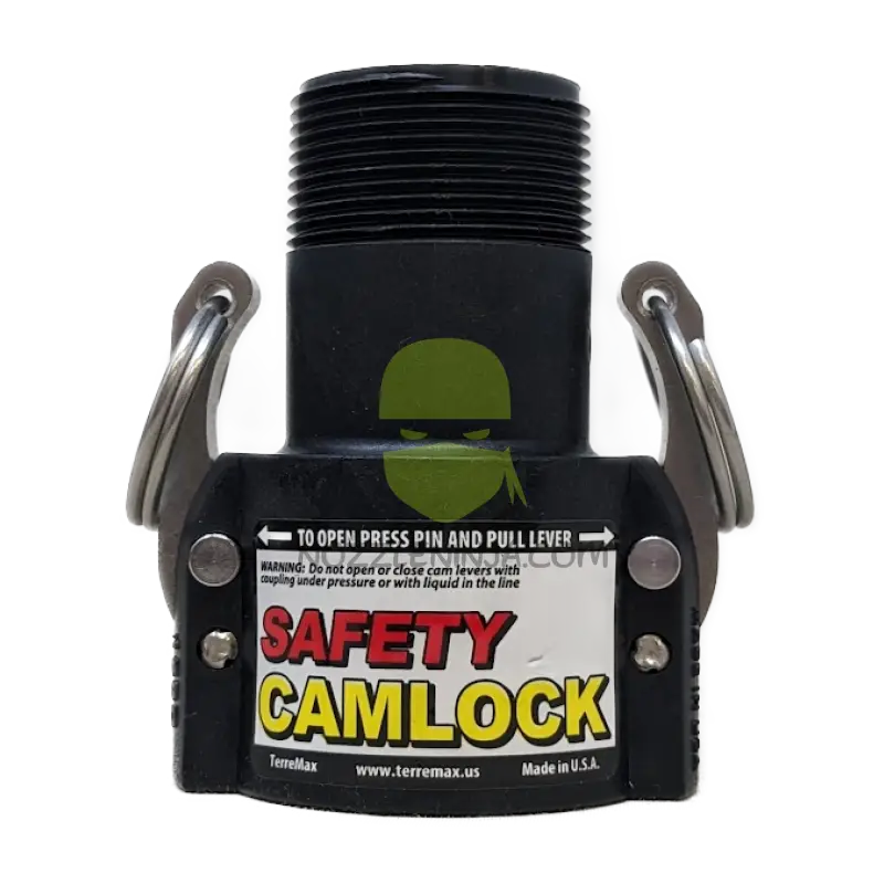 SAF150B-TM SAFETY CAM LOCK (B) 1 1/2’’ FEMALE COUPLER X 1 1/2’’ MALE NPT Camlock