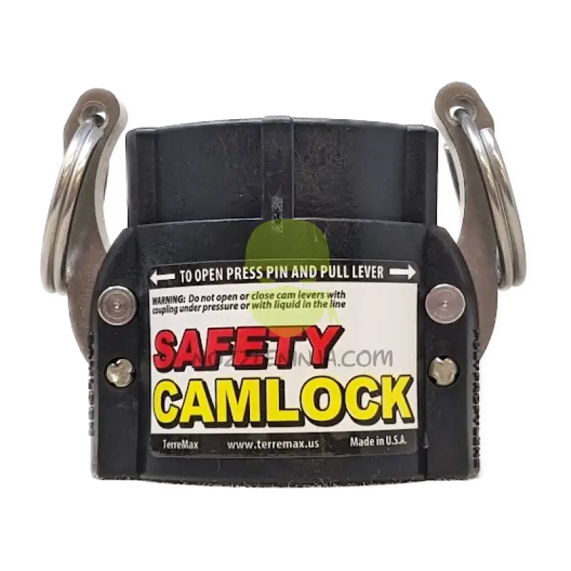 SAF150D-TM SAFETY CAM LOCK (D) 1 1/2’’ FEMALE COUPLER X 1 1/2’’ FEMALE NPT Camlock