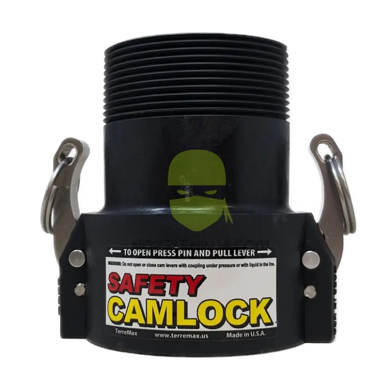 SAF300B-TM SAFETY CAM LOCK (B) 3’’ FEMALE COUPLER X 3’’ MALE NPT Camlock