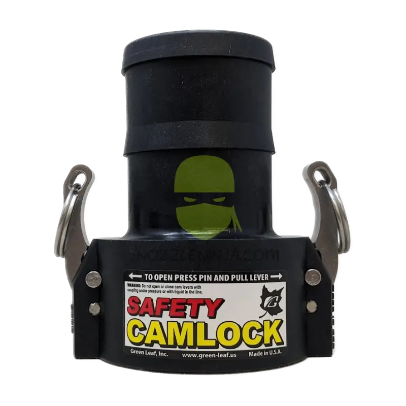 SAF300C-TM SAFETY CAM LOCK (C) 3’’ FEMALE COUPLER X 3’’ HOSE BARB Camlock