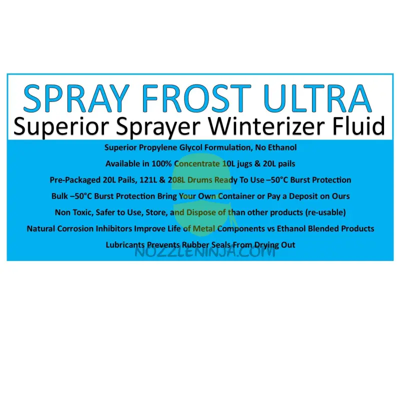 Spray Frost Ultra Ready To Use Pre-Packaged Includes Container Winterizer Fluid