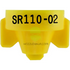 Sr110 Combo-Jet Nozzle By Wilger 0.2Gpm Yellow Broadcast