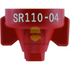 Sr110 Combo-Jet Nozzle By Wilger 0.4Gpm Red Broadcast