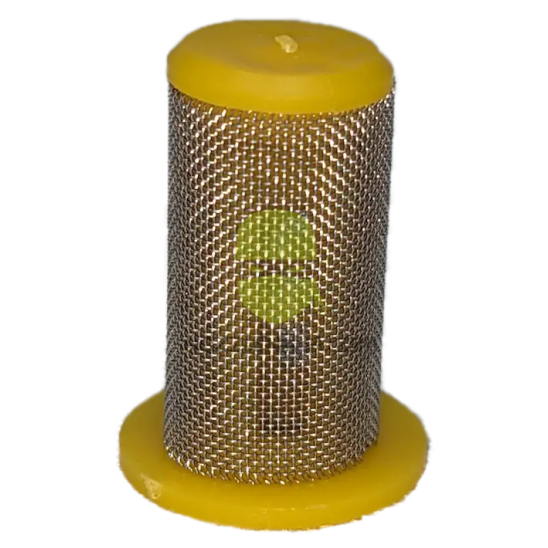 Tip Strainer 80 Mesh Flanged Yellow Iso Poly/Stainless Nozzle Accessory