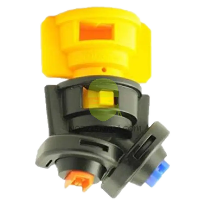 Turbo Drop Dual Fan Medium Yellow Venturi/Blue + Orange Nozzles 0.2Gpm Nozzle Broadcast