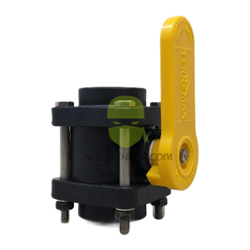 V050FPY-TM BALL VALVE STANDARD PORT 1/2’’ FEMALE NPT 4 BOLT YELLOW HANDLE Threaded Valve Manual