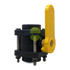 V050FPY-TM BALL VALVE STANDARD PORT 1/2’’ FEMALE NPT 4 BOLT YELLOW HANDLE Threaded Valve Manual