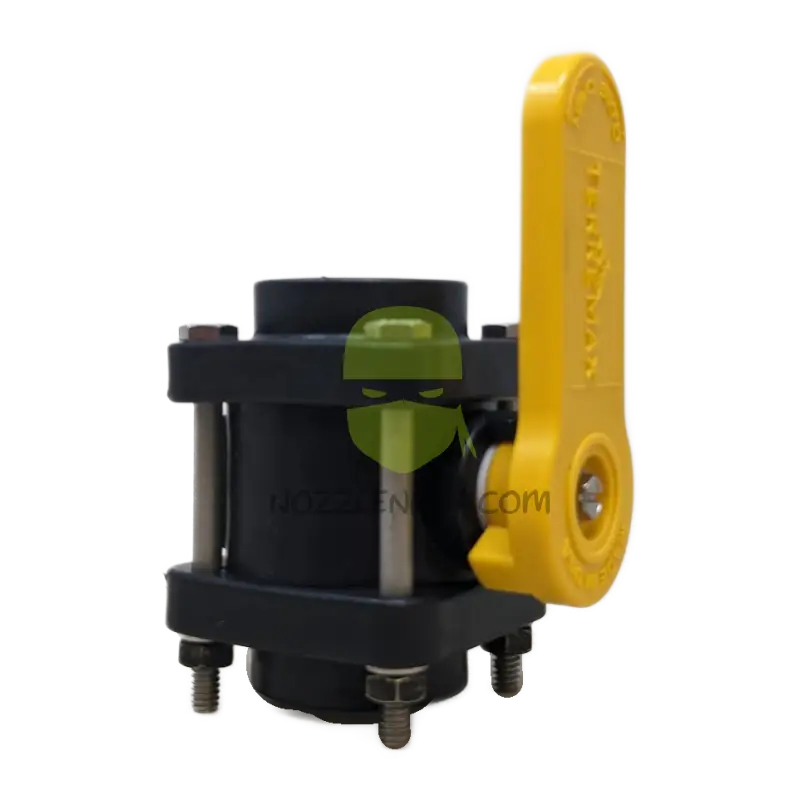 V075FPY-TM BALL VALVE STANDARD PORT 3/4’’ FEMALE NPT 4 BOLT YELLOW HANDLE Threaded Valve Manual