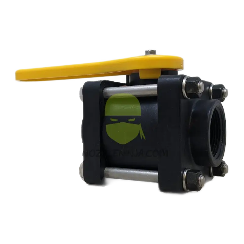 V125FPY-TM BALL VALVE 1 1/4’’ FULL PORT 4 BOLT W/ YELLOW HANDLE Threaded Valve Manual