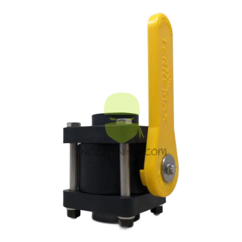 V125FPY-TM BALL VALVE 1 1/4’’ FULL PORT 4 BOLT W/ YELLOW HANDLE Threaded Valve Manual