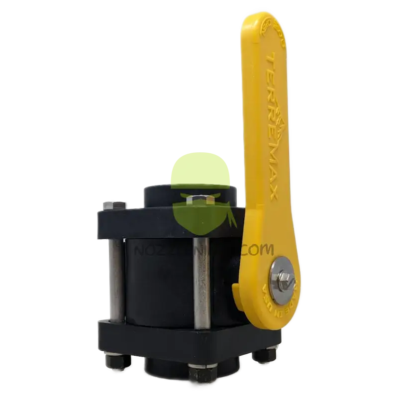 V150FPY-TM BALL VALVE 1 1/2’’ FULL PORT 4 BOLT W/ YELLOW HANDLE Threaded Valve Manual