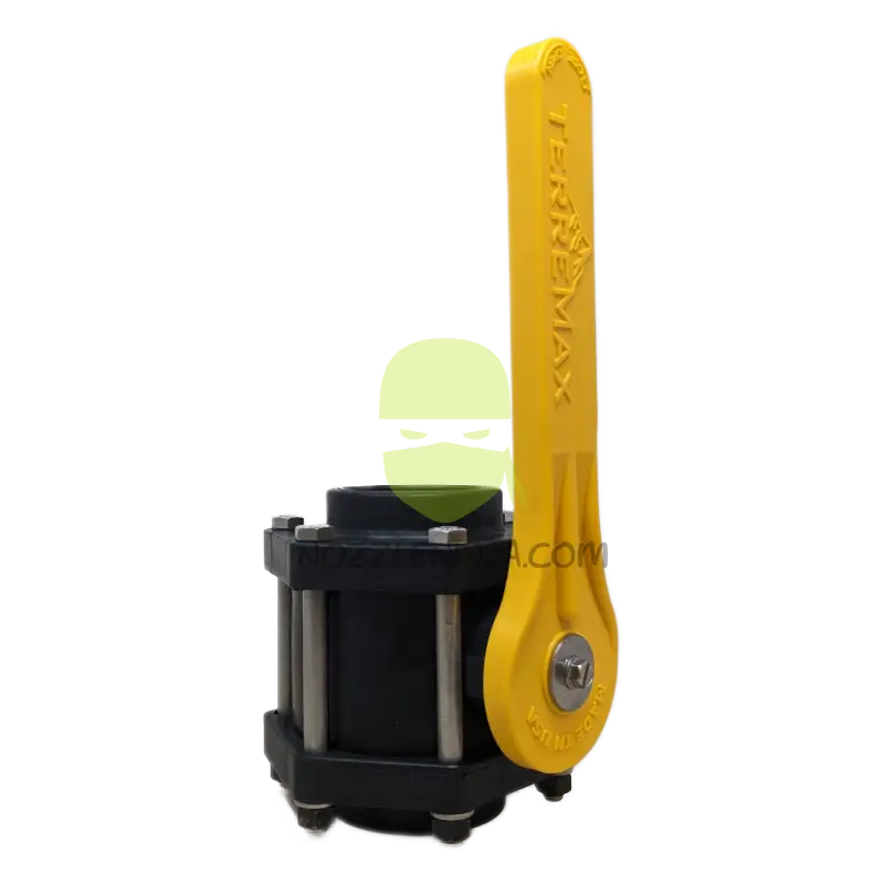 V200FPY-TM BALL VALVE 2’’ FULL PORT 6 BOLT WITH YELLOW HANDLE Threaded Valve Manual