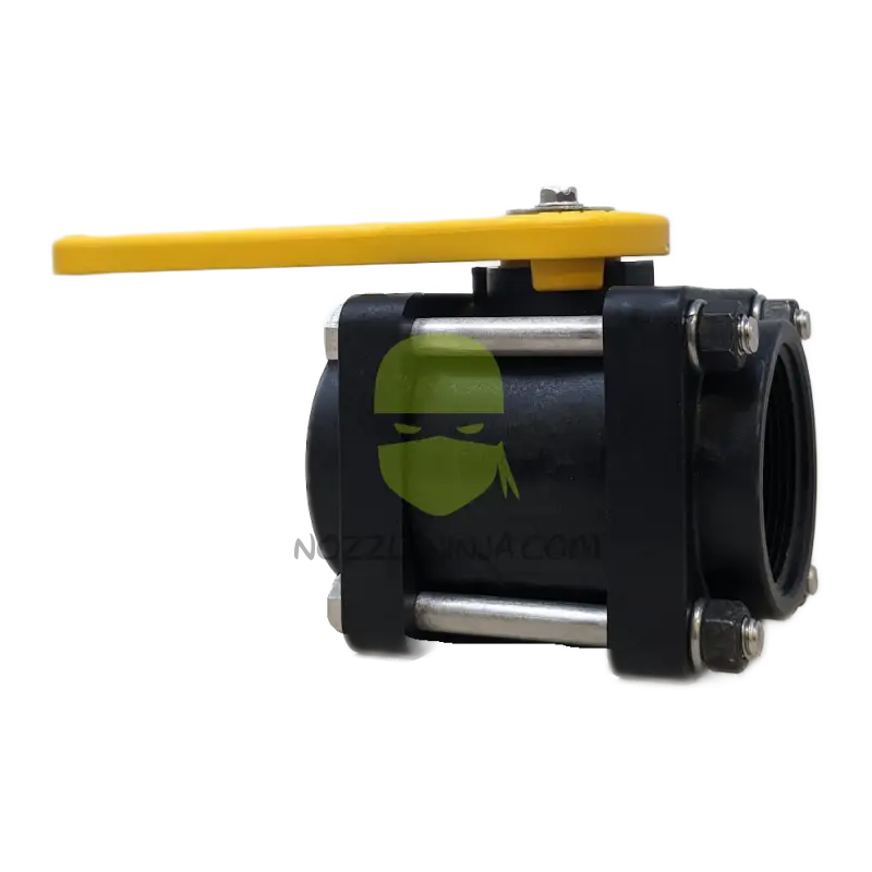 V200Y-TM BALL VALVE 2’’ STANDARD PORT 4 BOLT W/ YELLOW HANDLE Threaded Valve Manual