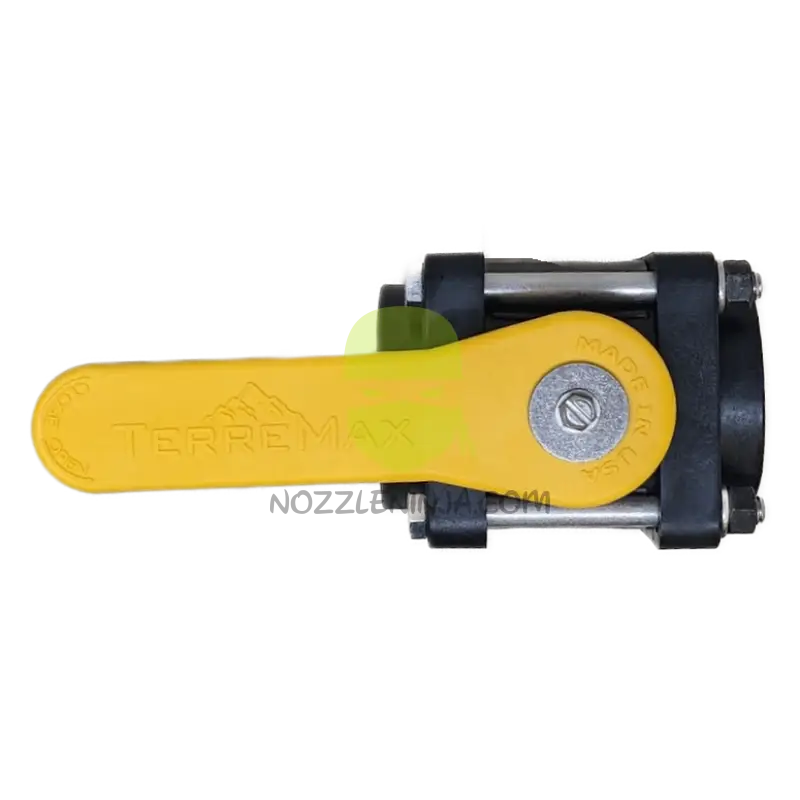 V200Y-TM BALL VALVE 2’’ STANDARD PORT 4 BOLT W/ YELLOW HANDLE Threaded Valve Manual