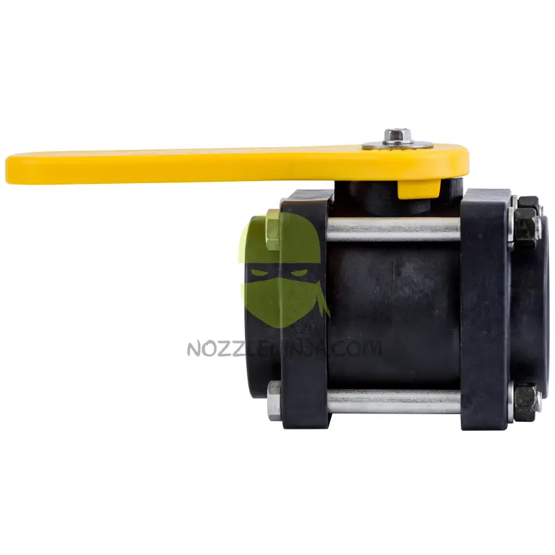 V200Y-TM BALL VALVE 2’’ STANDARD PORT 4 BOLT W/ YELLOW HANDLE Threaded Valve Manual