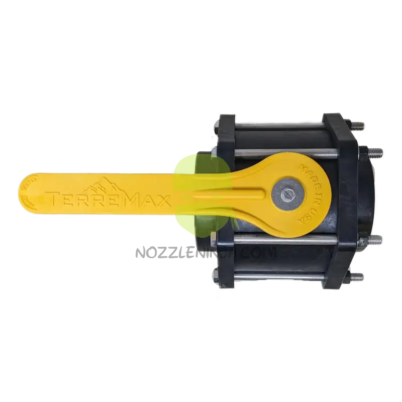 V300FPY-TM 6 BOLT BALL VALVE 3’’ FULL PORT WITH YELLOW HANDLE Threaded Valve Manual