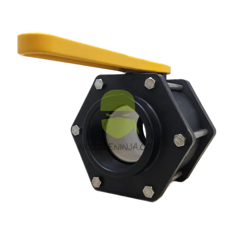 V300FPY-TM 6 BOLT BALL VALVE 3’’ FULL PORT WITH YELLOW HANDLE Threaded Valve Manual