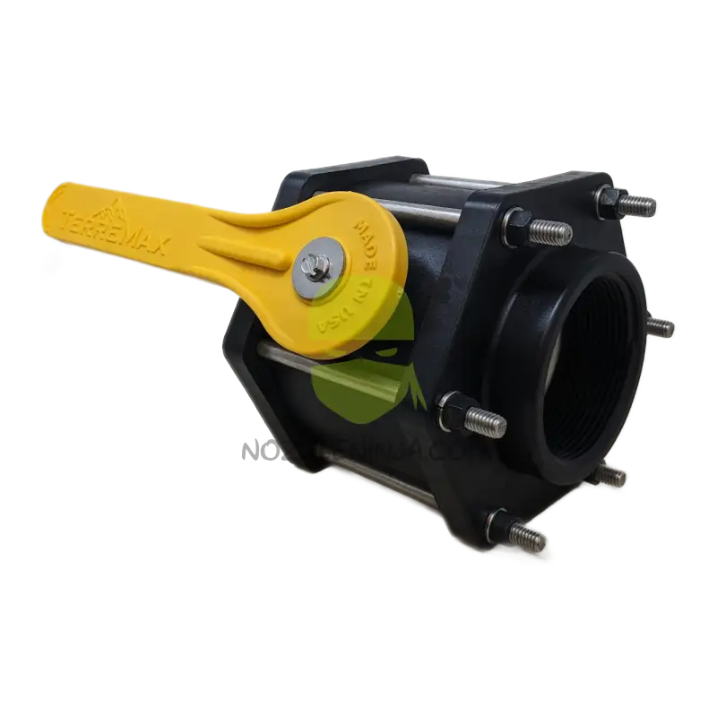 V300FPY-TM 6 BOLT BALL VALVE 3’’ FULL PORT WITH YELLOW HANDLE Threaded Valve Manual