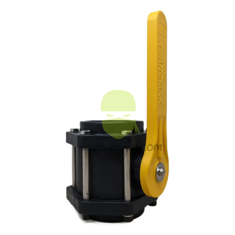 V300Y-TM BALL VALVE 3’’ STANDARD PORT SIX BOLT W/ YELLOW HANDLE Threaded Valve Manual