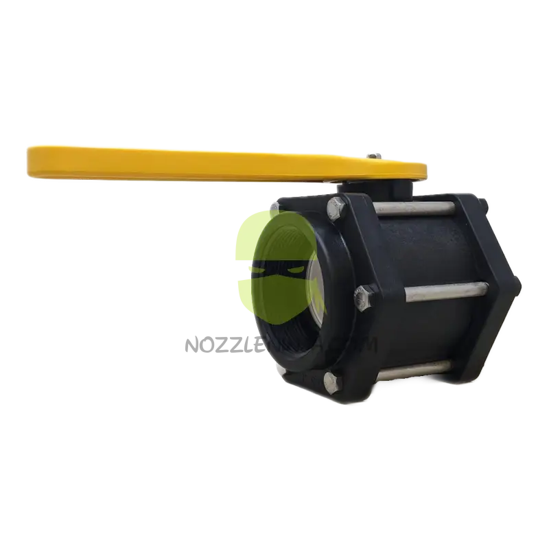 V300Y-TM BALL VALVE 3’’ STANDARD PORT SIX BOLT W/ YELLOW HANDLE Threaded Valve Manual